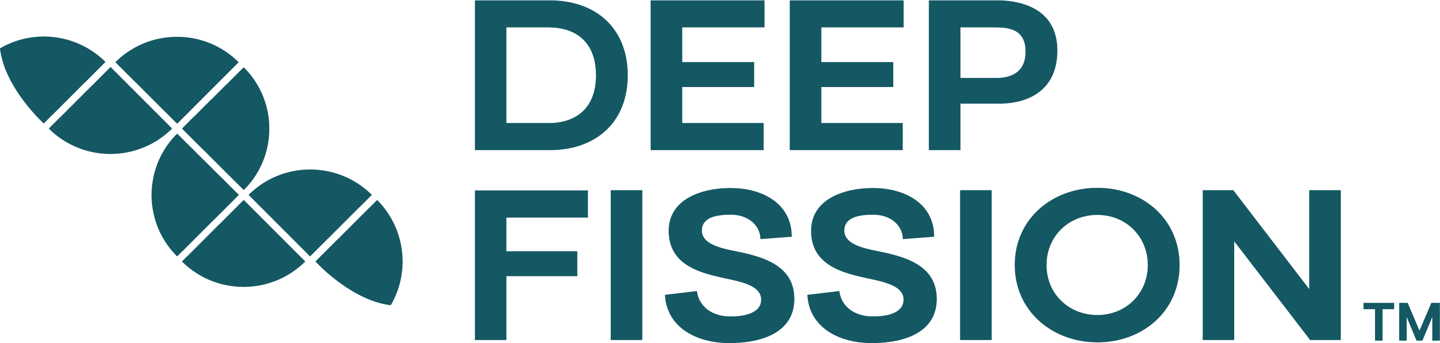 Deep Fission Wordmark Stacked Deep Teal