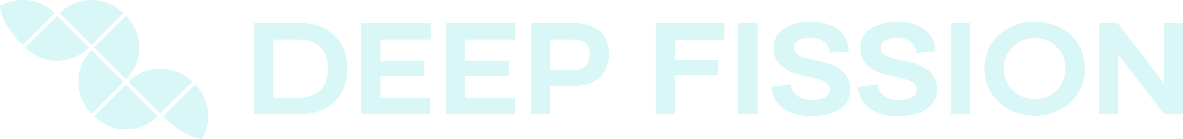 Deep Fission Wordmark Glow Blue
